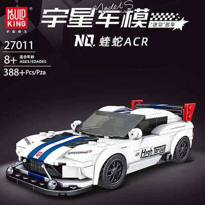 mini sports car building block display model, alternate angle one
