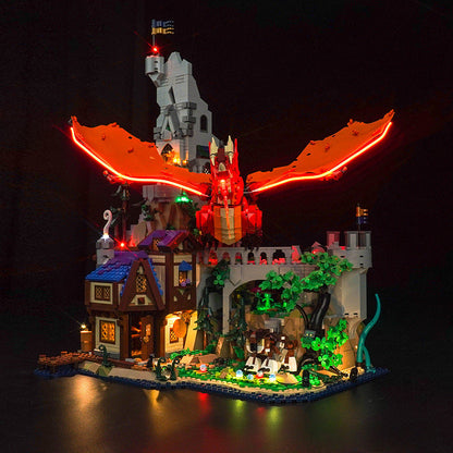 Fantasy adventurer figures included in building block set