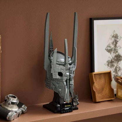 Close-up of helmet building blocks