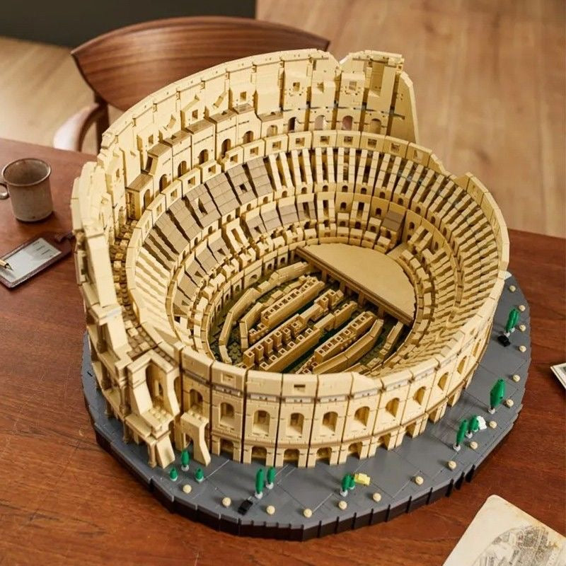 Colosseum Ancient Arena Building Set detailed close-up of brick construction