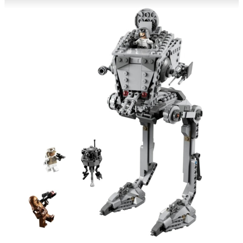 Assembled Hoth AT-ST building block set with 586 pieces