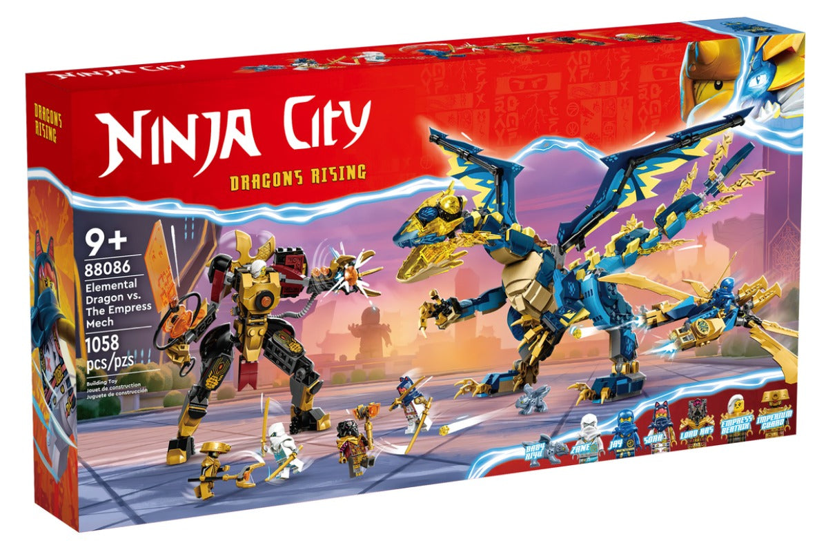Second product photo of the dragon and mech building block set