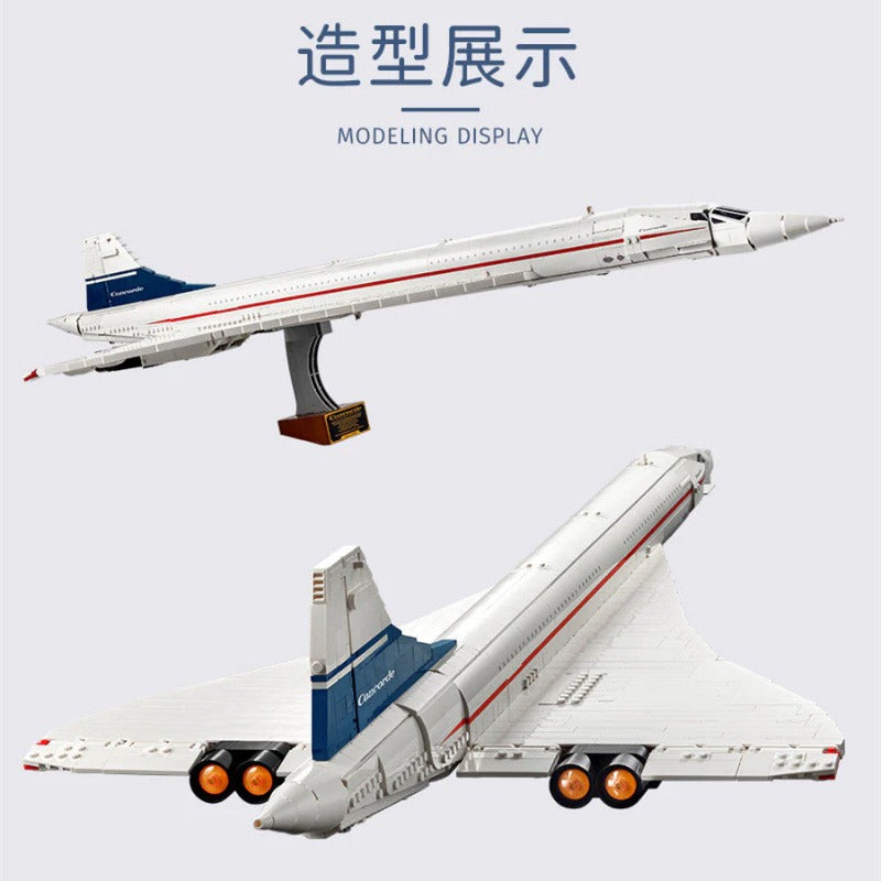 Close-up gallery image of the airplane building block set