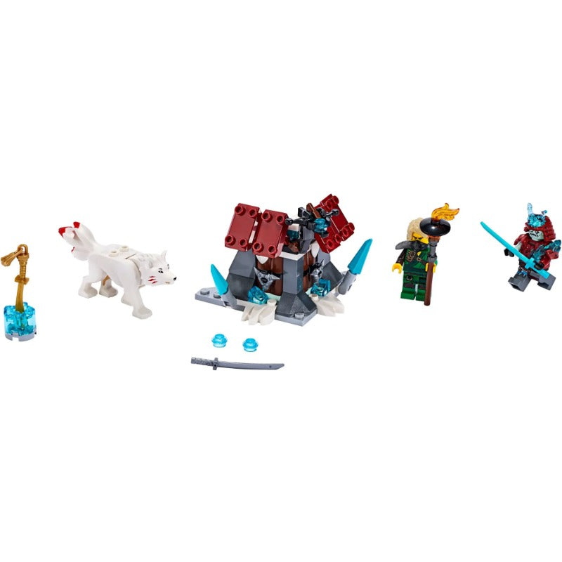 Ninja adventure building block scene assembled