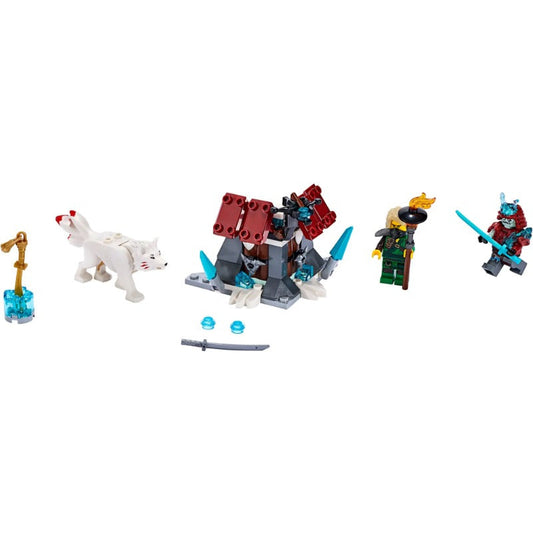 Ninja adventure building block scene assembled