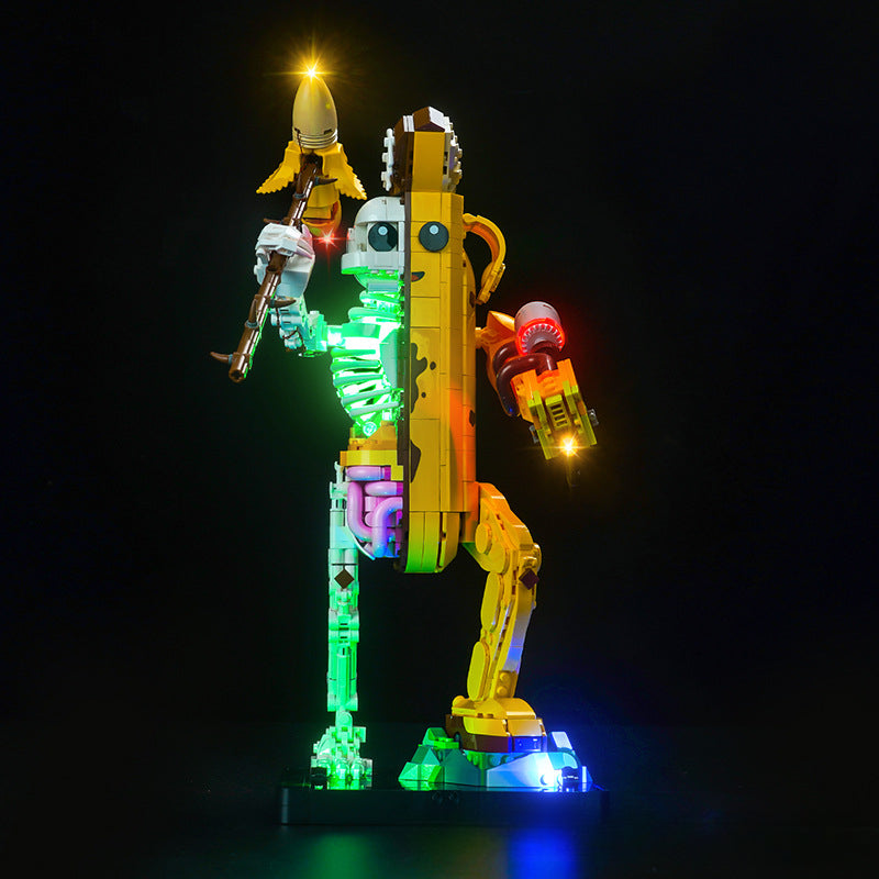 Additional angle of the assembled character display model