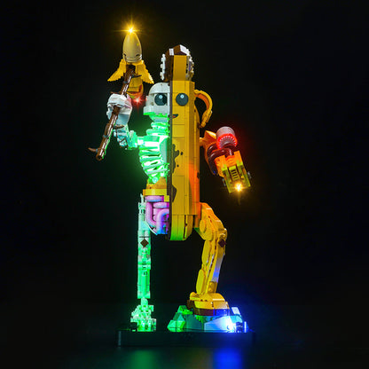 Additional angle of the assembled character display model