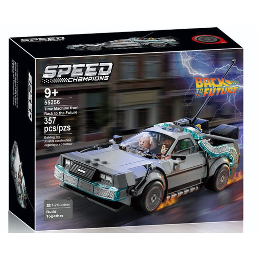 Back to the Future time machine building block set main image