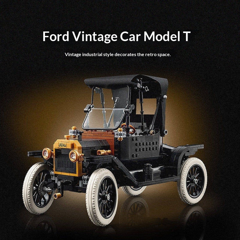 Ford Model T 1060-piece brick model, additional angle