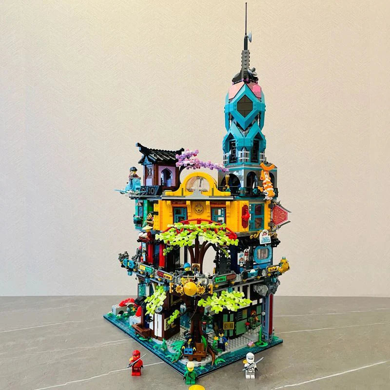 Ninjago City Gardens Building Set 71741 – 5685 PCS Modular Tower City Kit | Premium Collector Brick Set