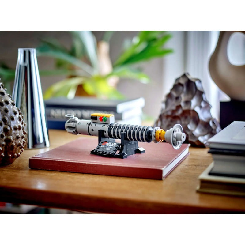 Close-up detail of the 145 PCS lightsaber build