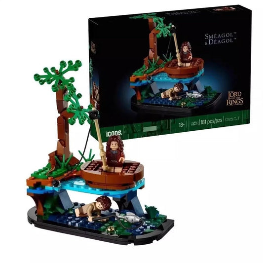 Sméagol and Déagol fantasy scene building block set main view
