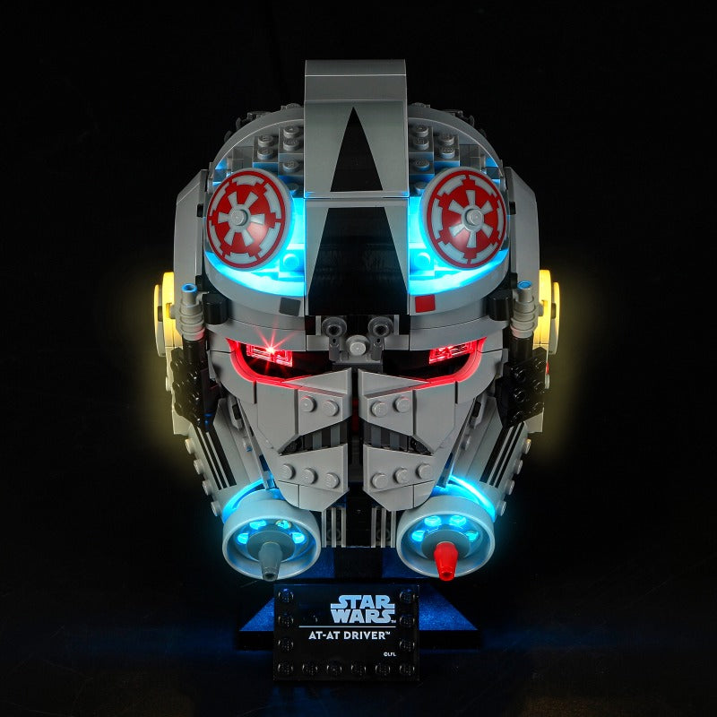 Helmet brick build shown from another angle