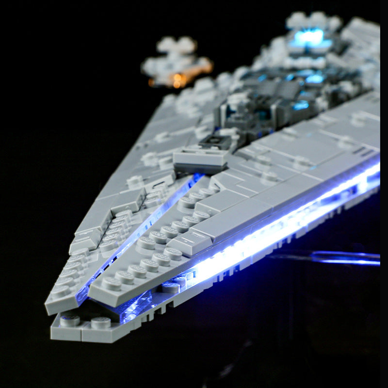 Command ship build LED accent close-up
