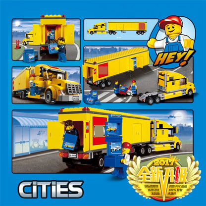City Delivery Truck building block set detail view 2