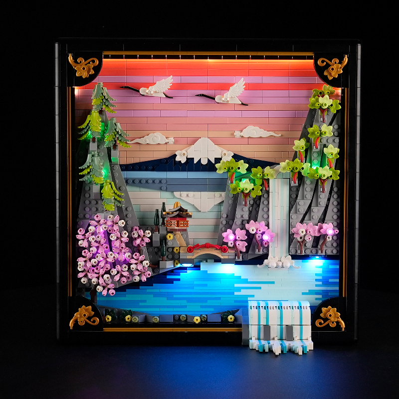 LED option image for the cherry blossom building set