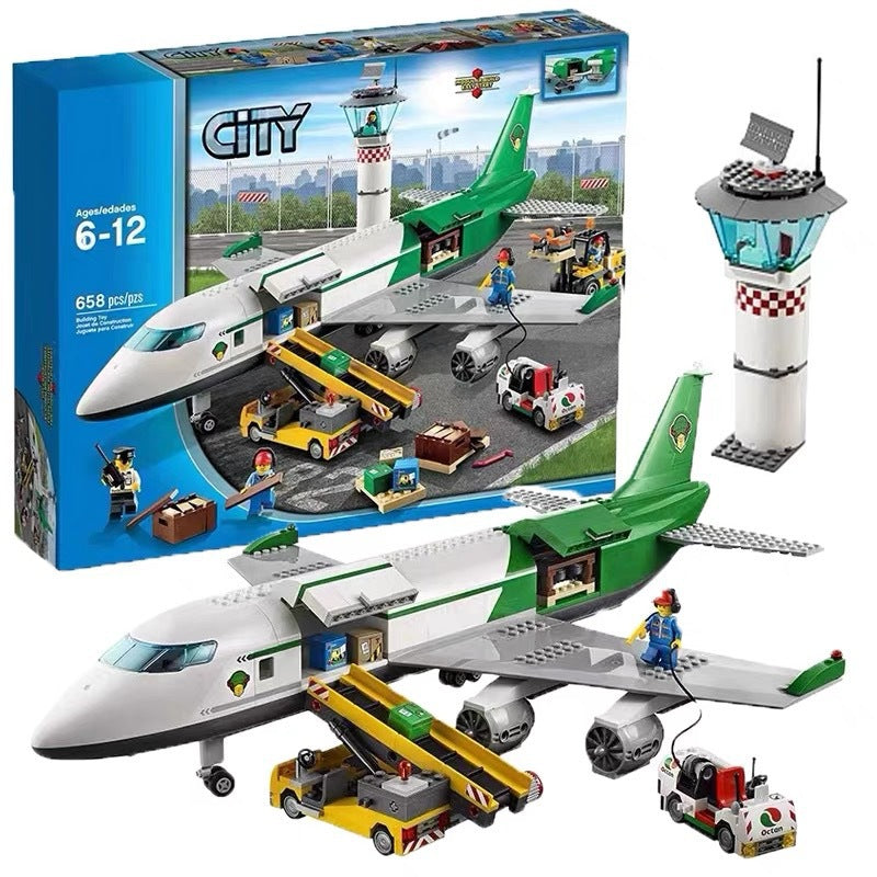 Airport collection building block model C2022 assembled