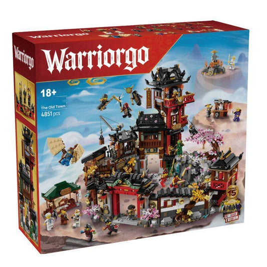 Old Town building block set, 4851-piece ABS plastic town-scene model