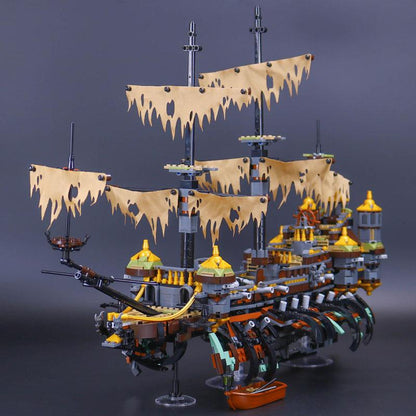 Silent Mary ghost ship building block toy hull texture