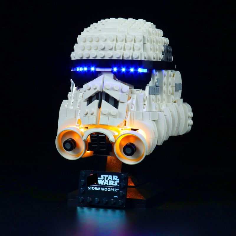 Alternate angle of the 647-piece helmet build