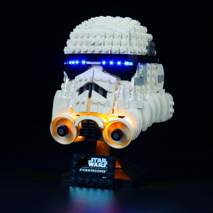 Alternate angle of the 647-piece helmet build