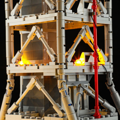 Booster separation detail on the rocket building block build