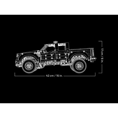 Full-length view of the off-road pickup truck model