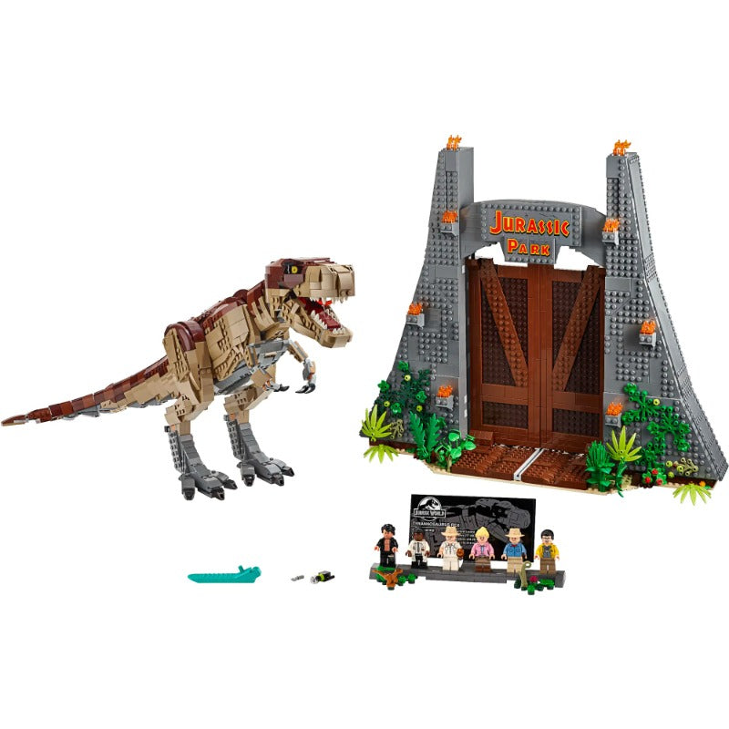 Jurassic Park T. rex Rampage dinosaur building block set, main product image