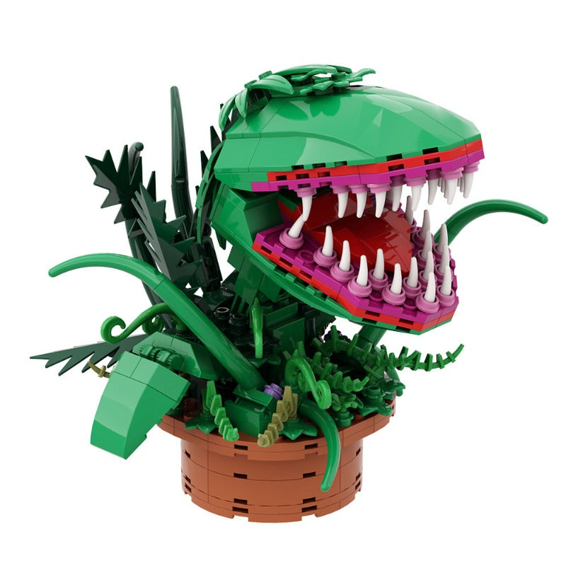 Wider shot of the finished Audrey II build