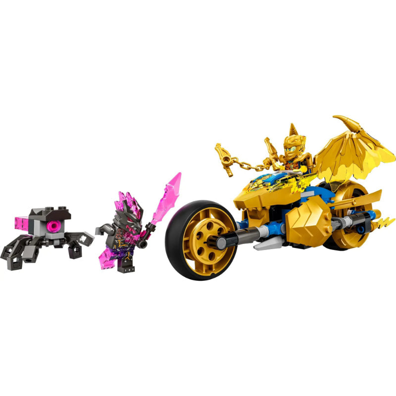 Ninja golden dragon motorbike building block set