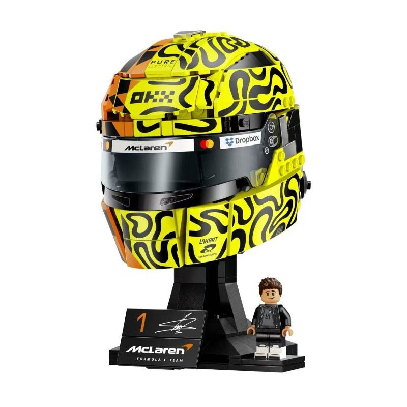 Assembled helmet building block set gallery photo