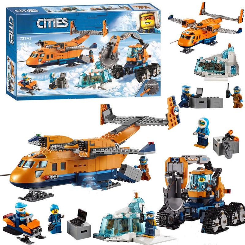 Close-up of the cargo bay building block detail
