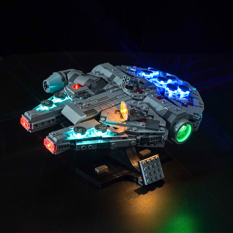 Starship building block set with LED lighting kit