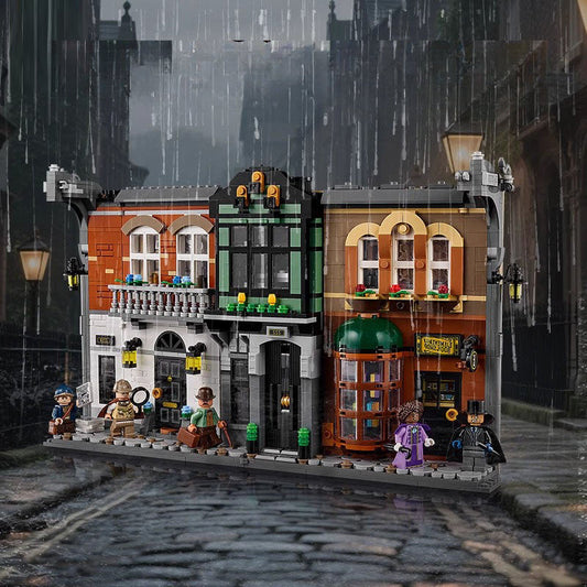 Sherlock Holmes Book Nook Building Set front view display model