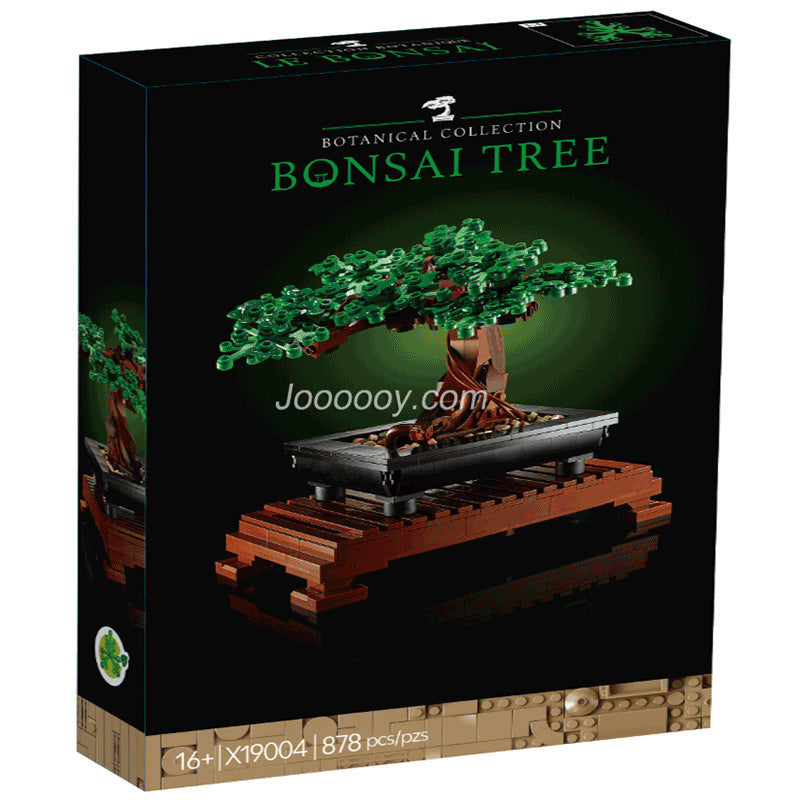 Assembled bonsai tree building block display model