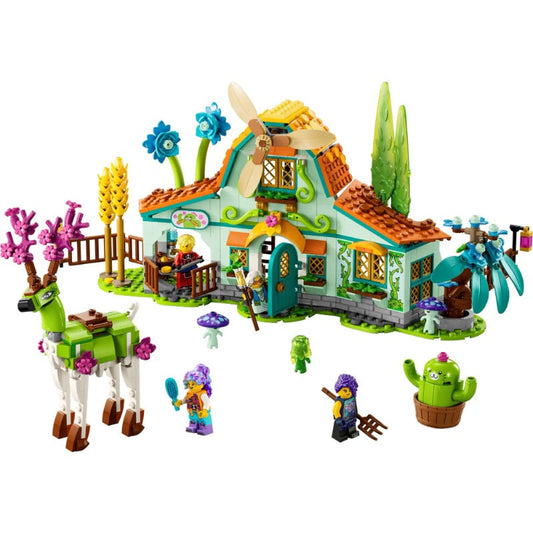 Fantasy stable building block set with unicorn figures