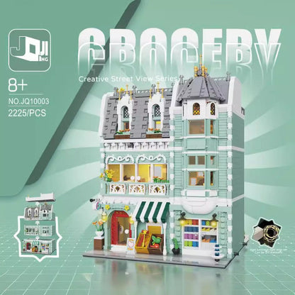 Grocery Store Mini Bricks Building Block Set – 2225 PCS – full display view