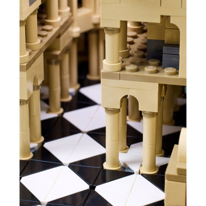 Rear angle of the cathedral building set