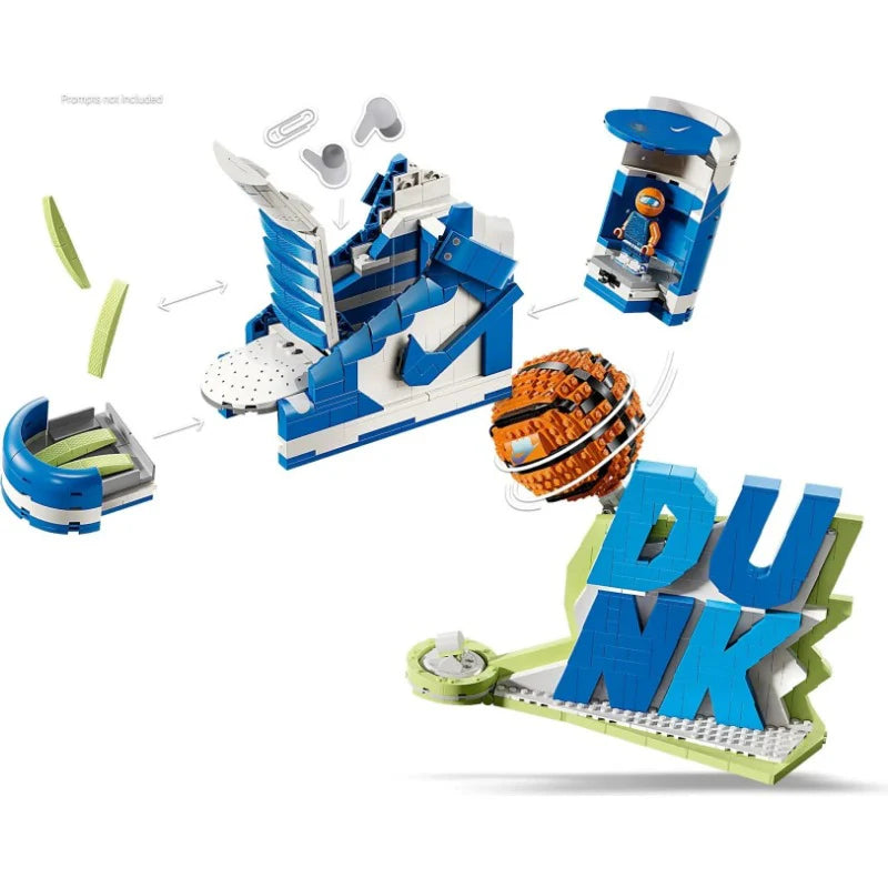 Built sneaker brick model shown from another angle