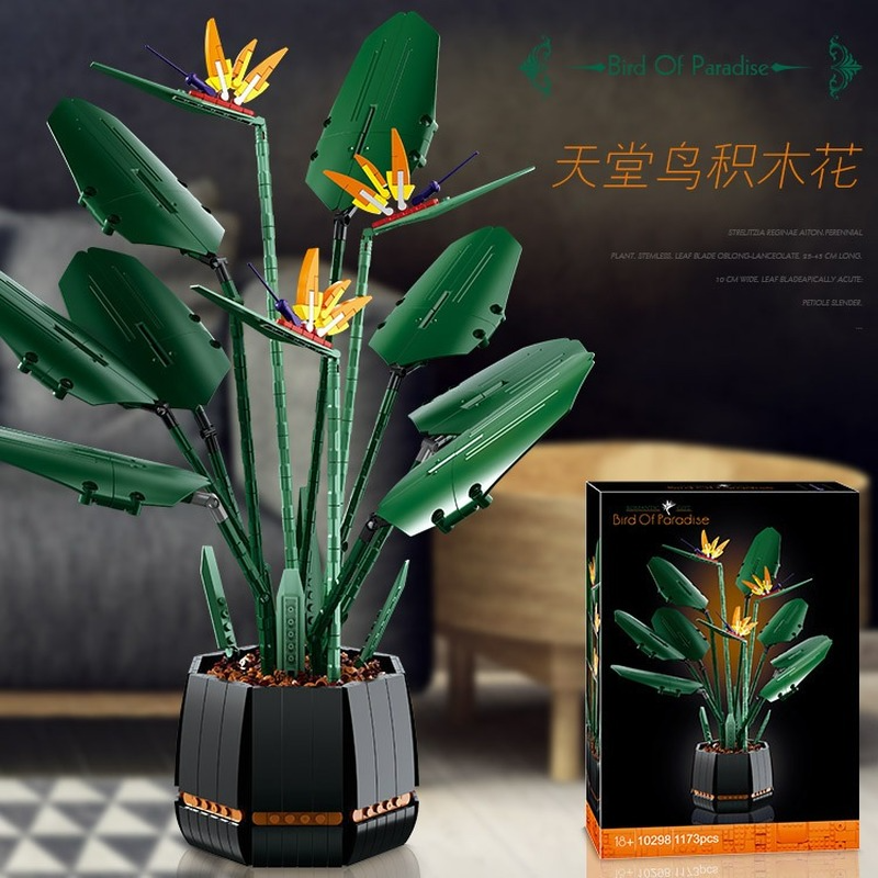 Bird of paradise building block set – finished model