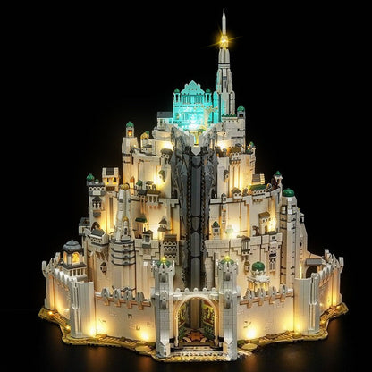 Bricks and LED version of the Minas Tirith castle set