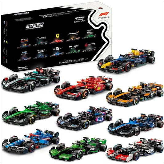 Ultimate Formula 1 collector's pack building block set main view