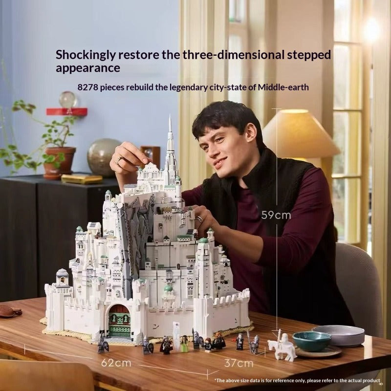 Assembled Minas Tirith brick fortress, gallery photo