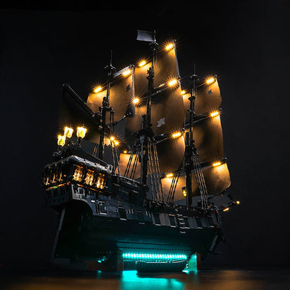 Captain Jack Sparrow's Pirate Ship building block model, assembled model