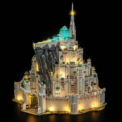 Lit Minas Tirith fortress model, additional gallery image
