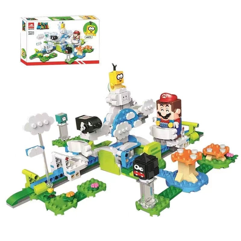 Front view of the Cloud Rider Sky World building block model