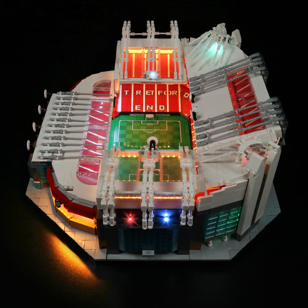 Old Trafford Football Stadium Building Set construction process step view