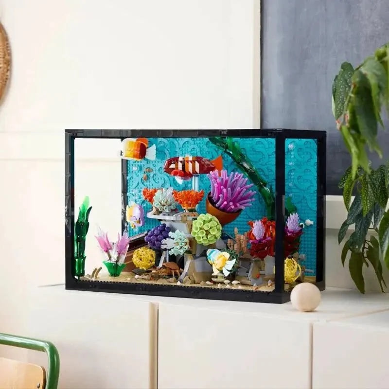Tropical Aquarium Building Set 10366 – 4154 PCS | Fish Aquarium Building Blocks for Adults