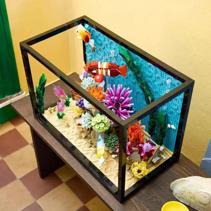 Tropical Aquarium Building Set 10366 – 4154 PCS | Fish Aquarium Building Blocks for Adults