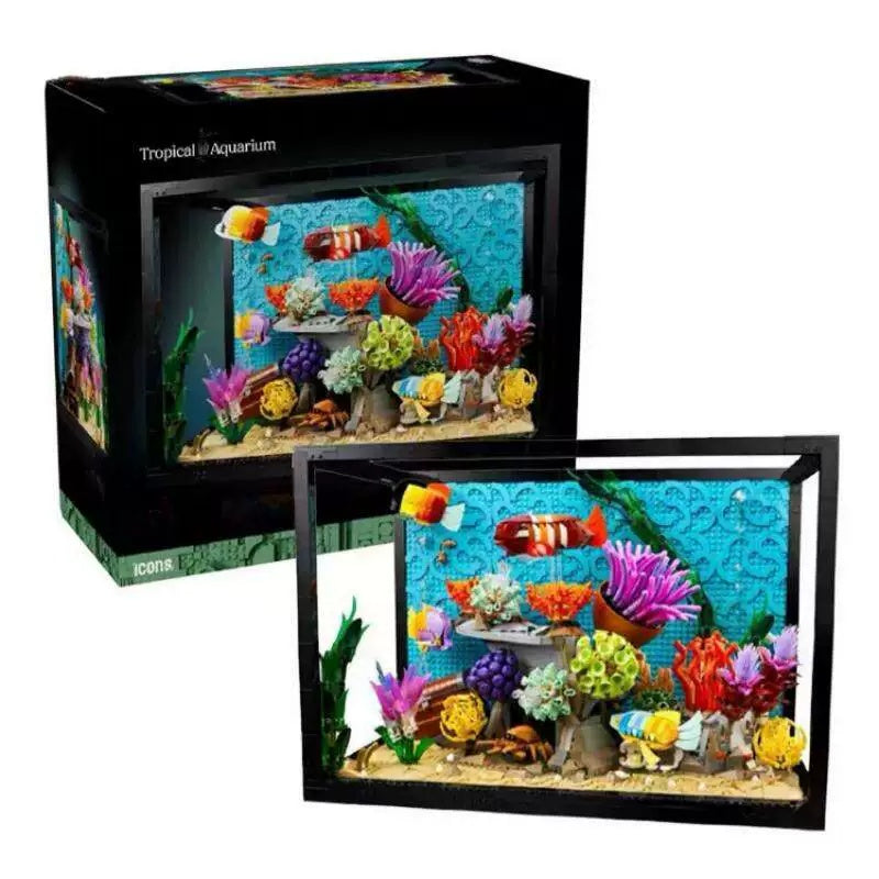 Tropical Aquarium Building Set 10366 – 4154 PCS | Fish Aquarium Building Blocks for Adults